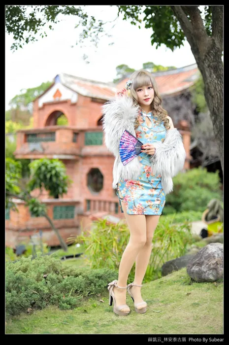 [Mzsock] NO.069 Xue Kaiyun, Lin Antai’s ancient house, high heels and beautiful legs, outdoor shot street photography#[76P]-10